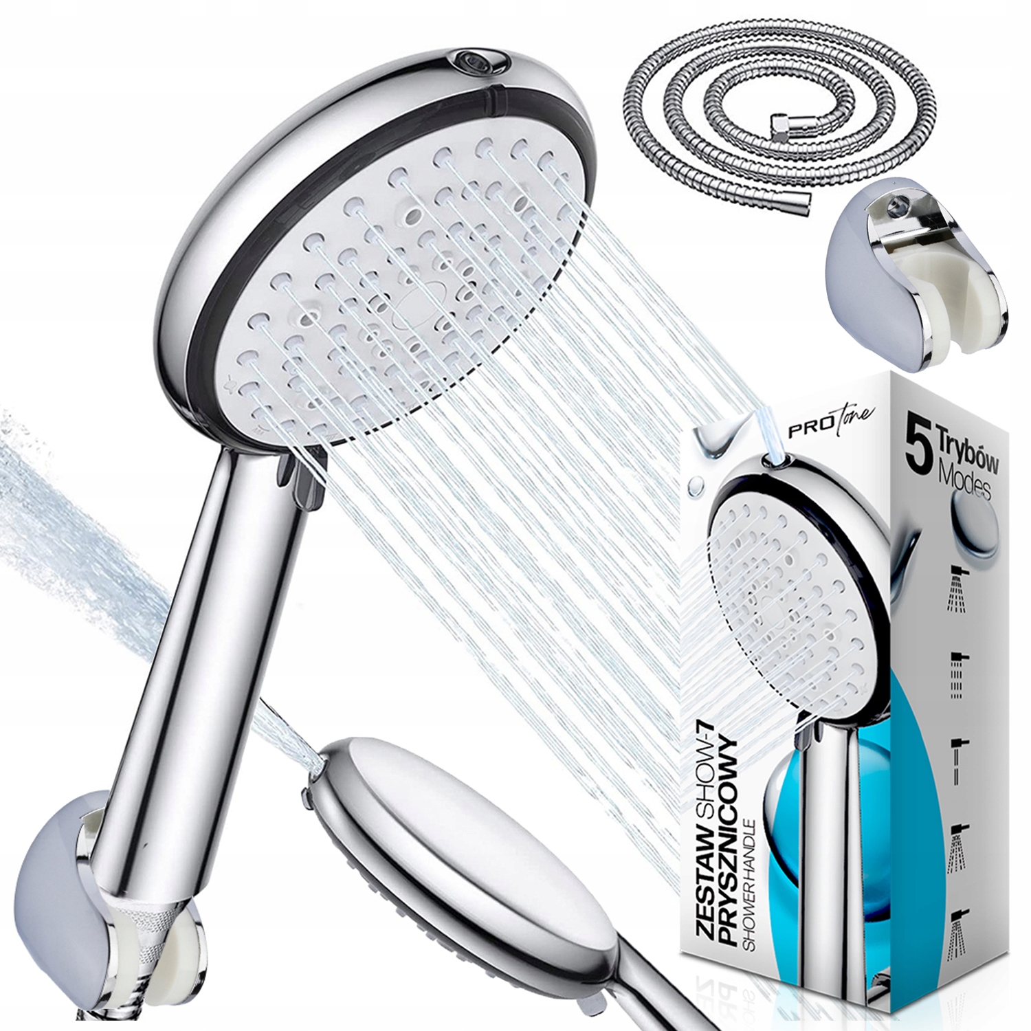 Sprchový set ProTone Exposed Shower Set Režimy setu sprchového slúchadla do kúpeľne