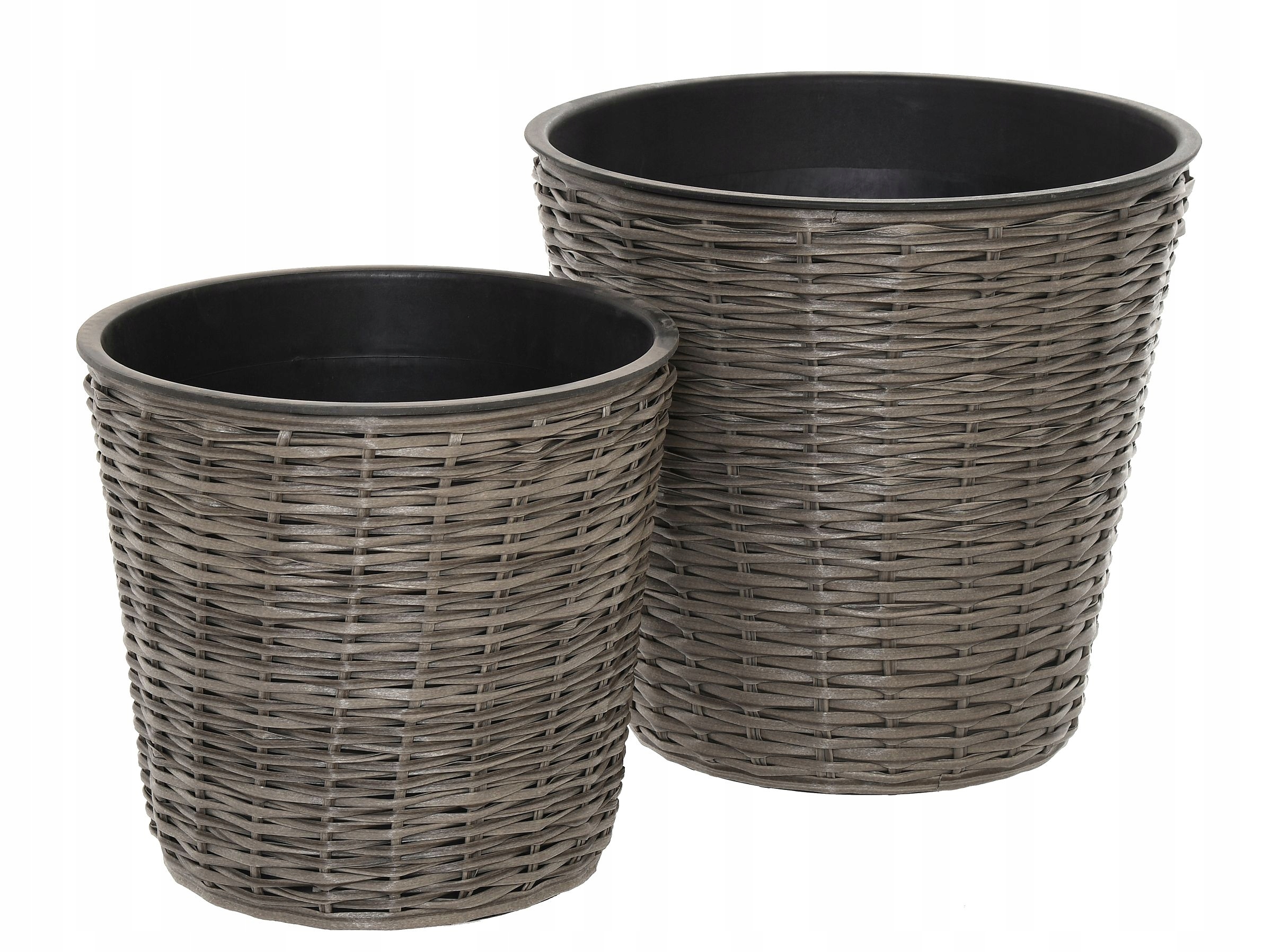 OTE kvetináč 38 cm x 38 x 39 cm, plast, odtiene hnedej a béžovej