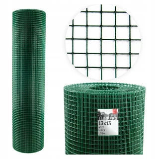 Pletivo, oplotenie - Zvárané pletivo + PVC zelené 13x13x1,2 h0,5x25m