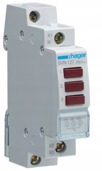 Indikátor Hager 230 V IP20 0 A