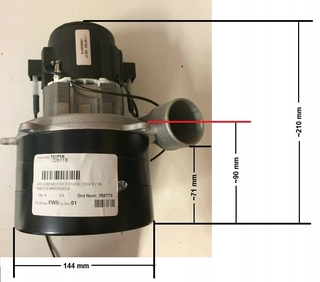 Centrálny vysávač -  Motor Ametek 1480 W pre centrálny vysávač