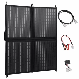 Solárny panel - Skladací solárna nabíjačka, 80 W, 12 V