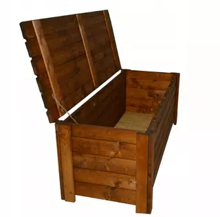 Detské ihrisko -  Drevený záhradný box KUFER na hračky 150 cm