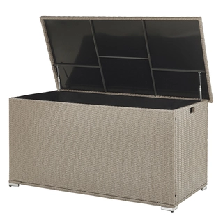 Záhradny box - Ratanový záhradný box 155 x 75 cm béžový MOD