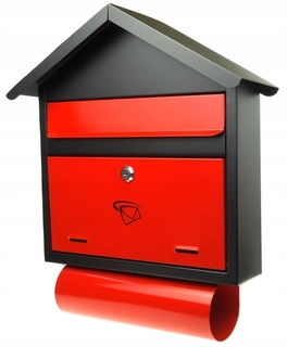 Poštová schránka - C4 Black and Red BR-10 Formát políčka