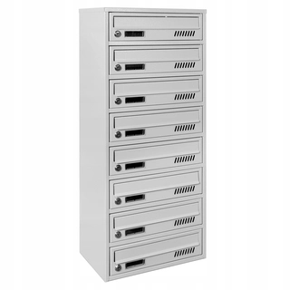 Poštová schránka - Euro GLM8 RAL 7035 Lokator Box + Číslovanie