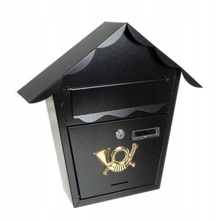 Poštová schránka - Black XL Retro Mail Leaflet Box