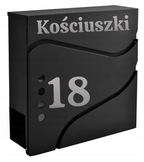 Poštová schránka - Poštová schránka Sven s čiernymi novinami s Napi