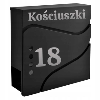 Poštová schránka - Poštová schránka Sven s novinami čierna s