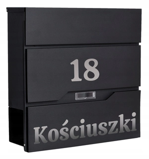 Poštová schránka - Zoznam Black Vidar Zoznam s nápisom