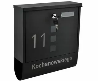 Poštová schránka - Zoznam boxovacích boxov s gravírovaním na novinách
