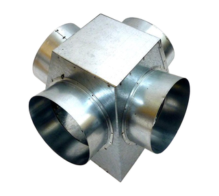 Potrubie, rozvody ku krbu - Rozvádzač 150 / 4x100 Gidden