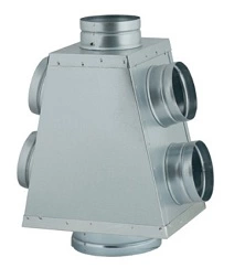 Potrubie, rozvody ku krbu - Distribučná škatuľa 150 / 5x100mm DGP Splitter