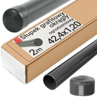 Pletivo, oplotenie - Plot po FI42,4 cm 1,2 mm 200 cm grafit