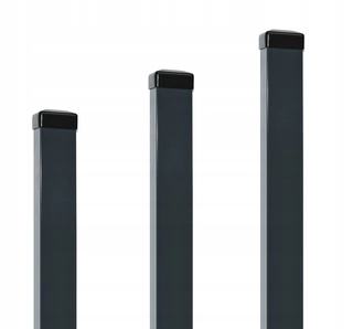 Pletivo, oplotenie - Oplotové stĺpiky 60x40x2 h = 260 cm antracite ral