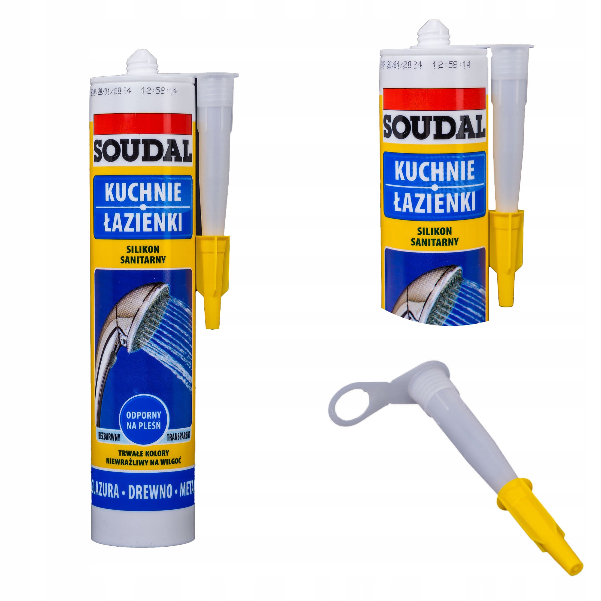 Soudal sanitárny bezfarebný tesniaci silikón