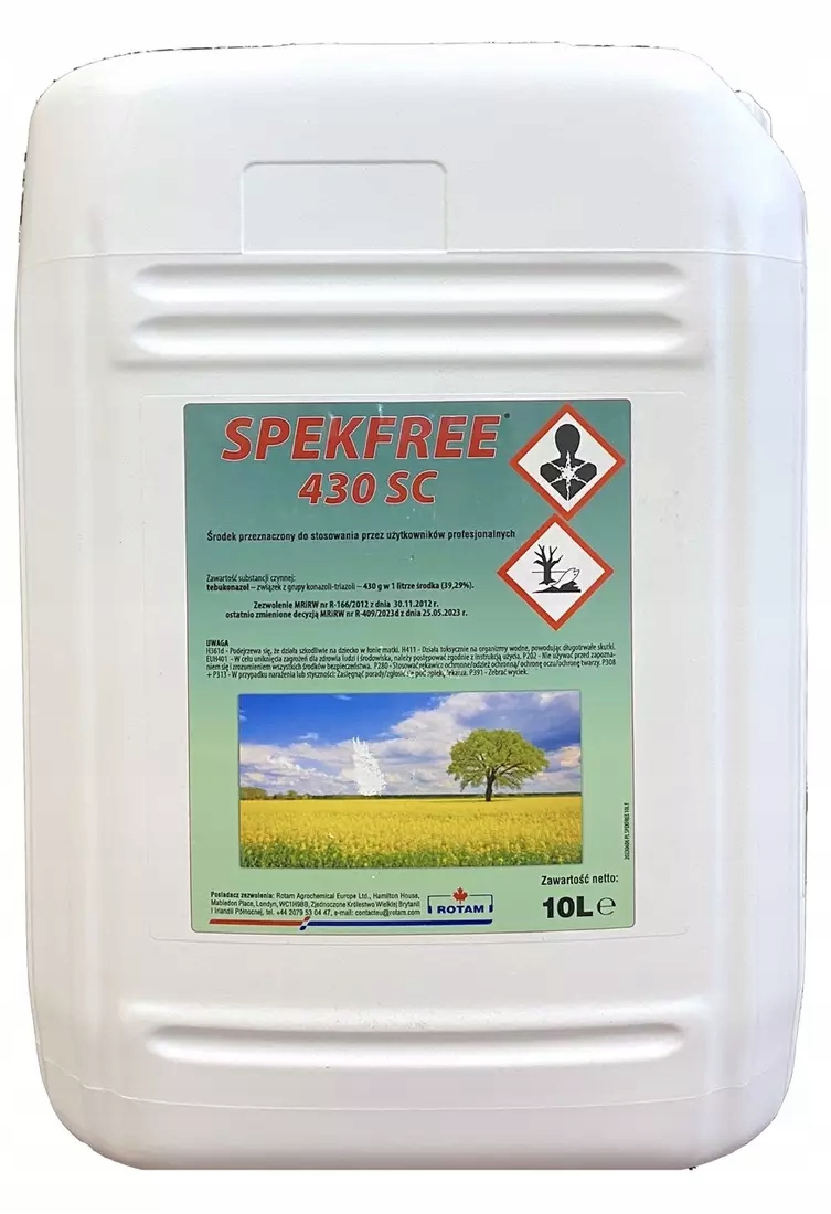 Spekfree 430SC 10L - Fungicídny prípravok od Rotam na ochranu obilnín