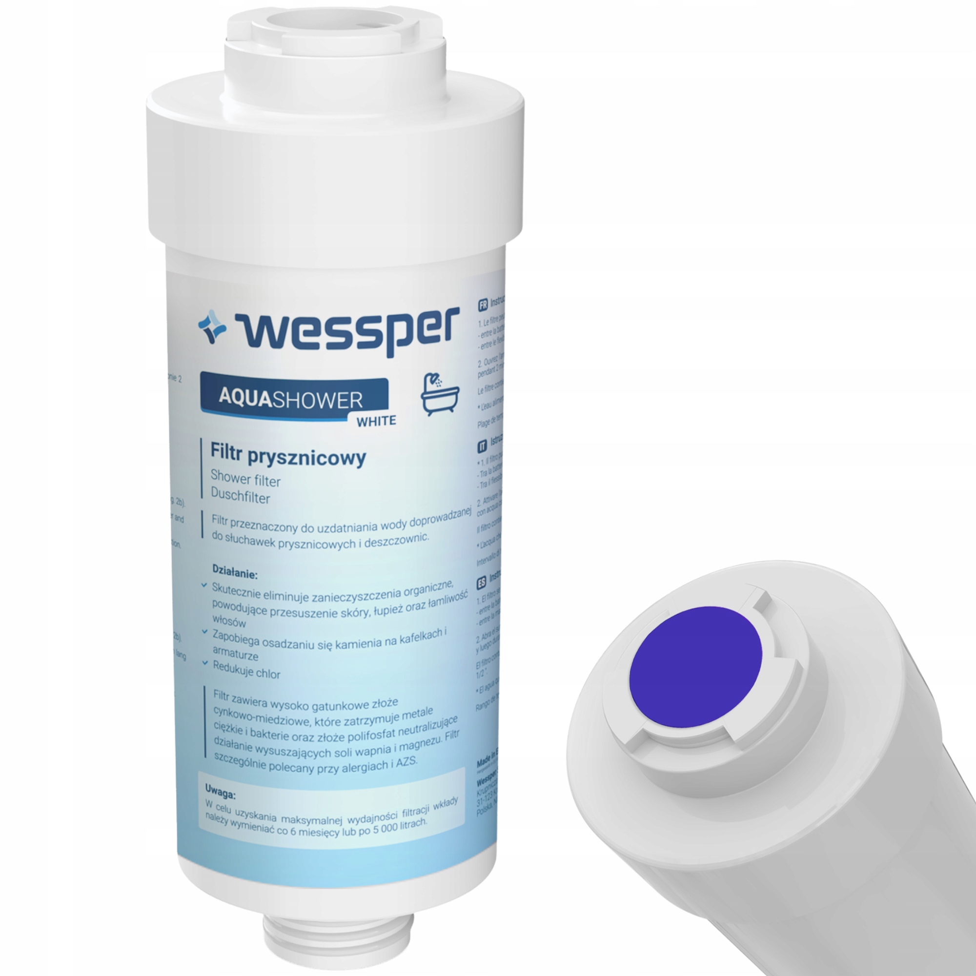 Filter Wessper Aqua Shower White 5000 l