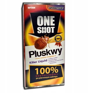 Repelent proti hmyzu - Tekutý prostriedok proti švábom, kliešťom, komárom, moliam, mravcom, muchám, osám, pavúkom, blchám, plošticiam, rybkám One Shot 0,06 kg 50 ml