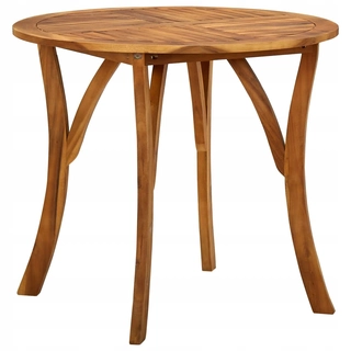 Záhradný nábytok - Záhradný stôl, Ø 85 cm, pevná akacia drevo