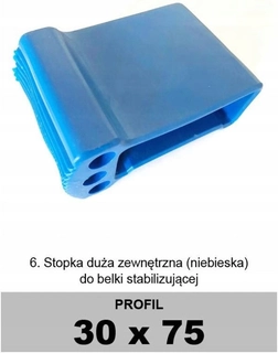 Rebrík - Stabilizačný päta modrého drabexu