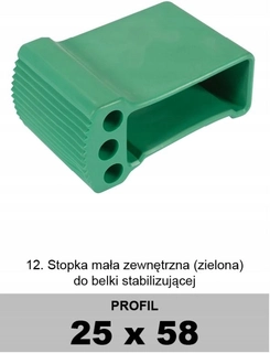 Rebrík -  Zelený drabex 25x58 stabilizátor rebríka