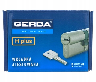 Zámok na dvere -  Systém jedného kľúča vložky Gerda H Plus