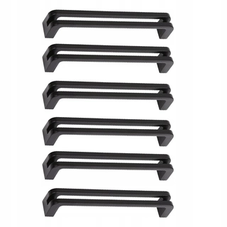 Kľučka dverí - Čierna čierna pull 5in (128 mm) Pull skrinky zásuvky