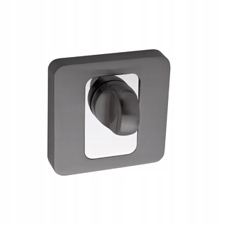 Kľučky na dvere - Šmykľavka ružica LK4 503A Graphite / Chrome WC