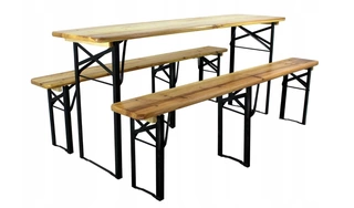 Záhradná lavica - Sada záhradného nábytku GardenLine 180 cm 3 kusy