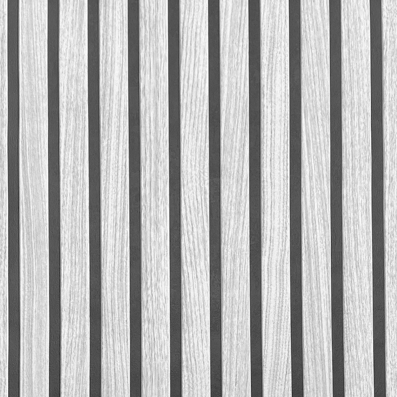 Tapeta 3D Lamellas Wood-like Panel Black Grey