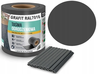 Pletivo, sieť - PLOTOVÁ PÁSKA 35m Antracit Grafitový panel 19cm