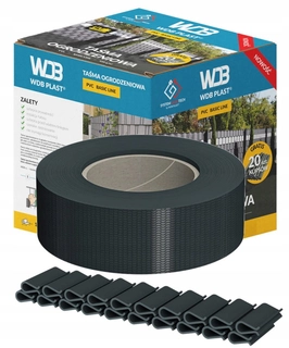 Pletivo, sieť - WDB Plast Basic Line páska na oplotenie 47,5 mm x 35 m antracit
