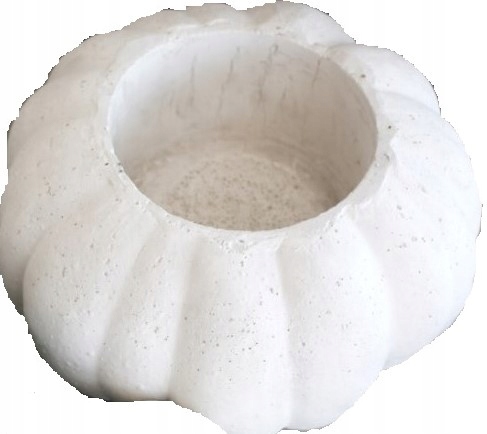 Biely betónový kvetináč Jadar 40 cm × 40 × 21 cm