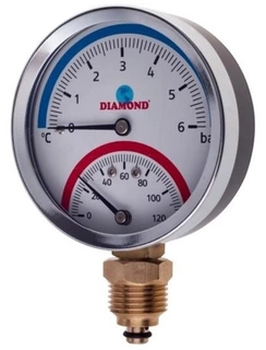 Disc termomanometer 1/2 tlak / teplota