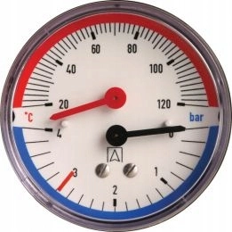 Termomanometer TM80 6bar Aksjalial 1/2 "AFRISO