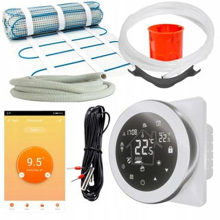 Podlahové kúrenie - Termostat Peaceful WiFi vykurovacia rohož 1,5m2 Set