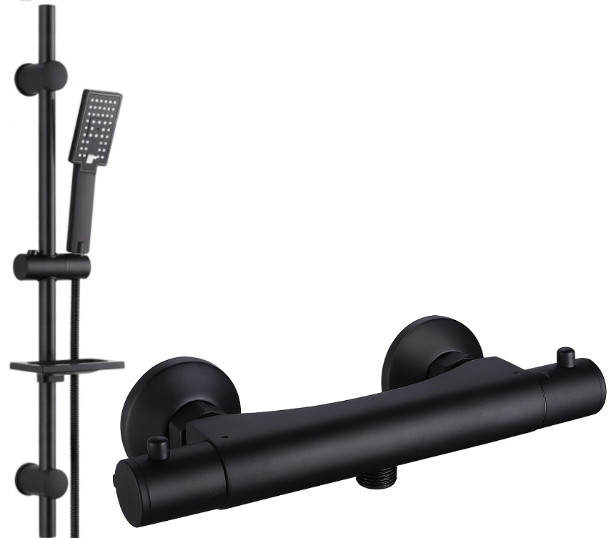 Exponovaný sprchový set Reihe Cubic CUB-ZND-BL