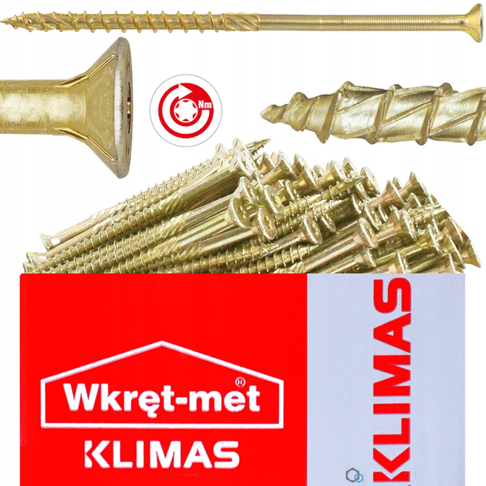Stolárske skrutky Wkręt-Met KMWHT-60100 6x100 mm 100 kusov