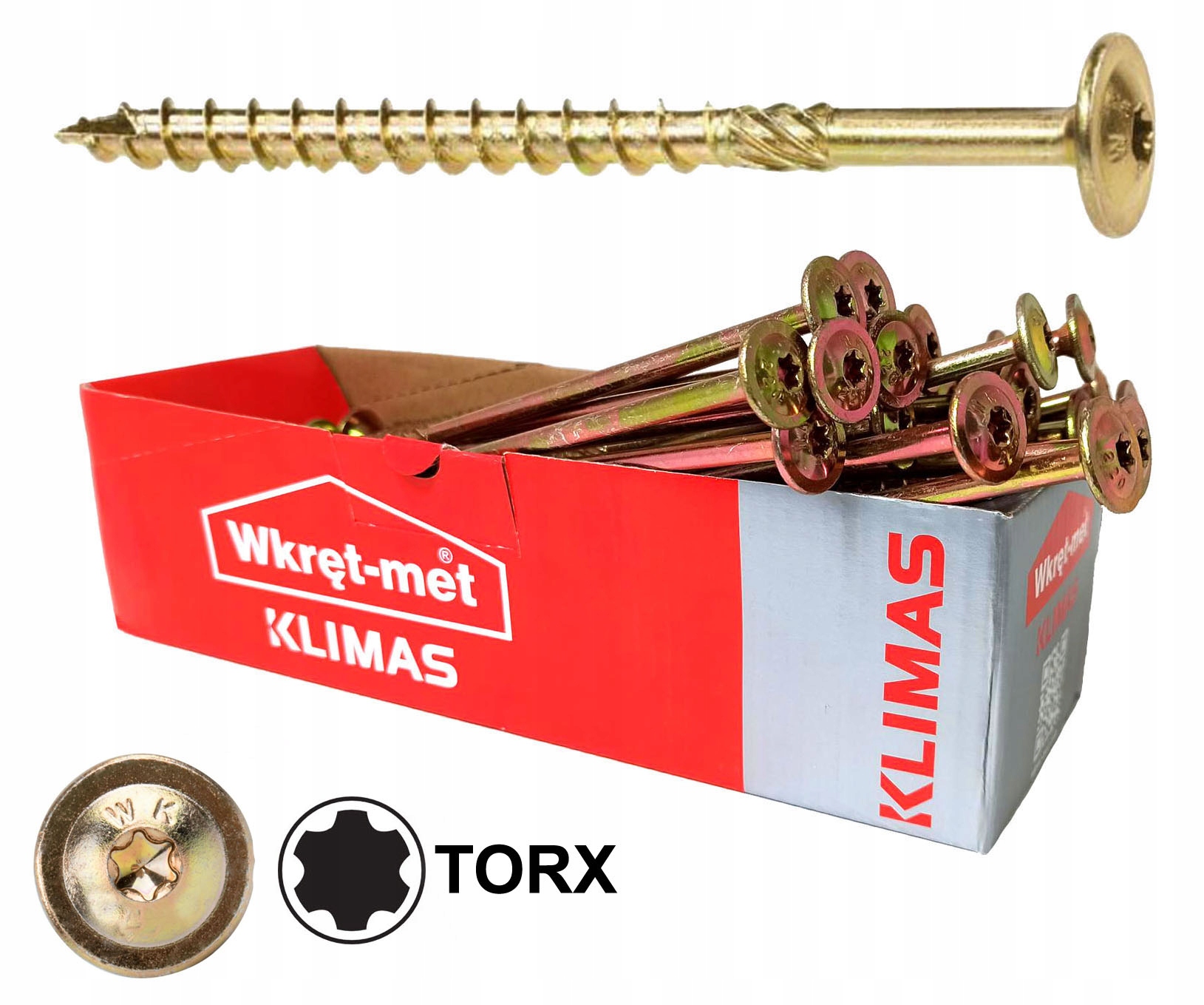 Skrutky do dreva Wkręt-Met WKCP-08080 8 x 80 mm 50 ks.