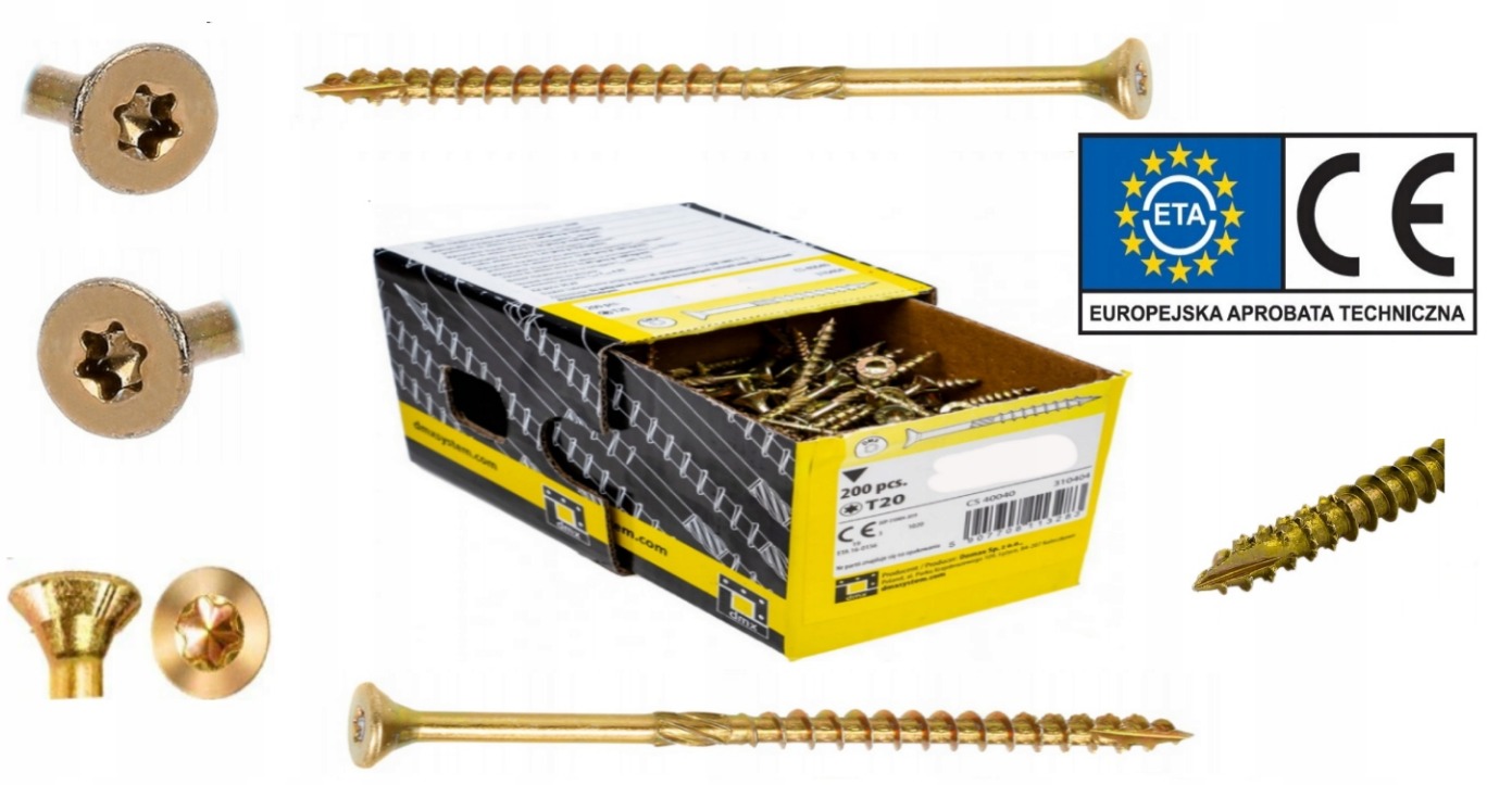Domax skrutky do dreva 4,5 x 70 mm 200 ks.
