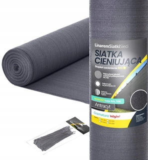 Pletivo, sieť - TIENIACA SIEŤKA 90% GRAFITOVÝ PLOTOVÝ OBAL 1,8x25 UV