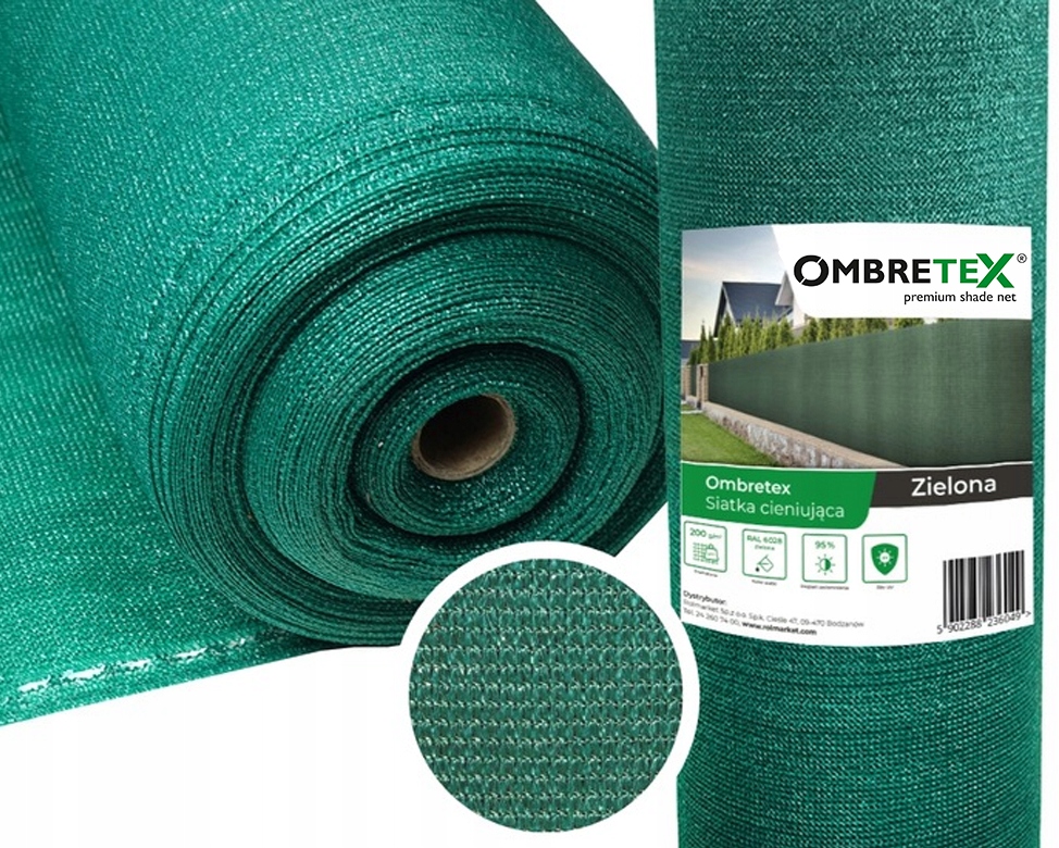 Tieniaca sieť, zelená, maskovanie UV 95%, 1,5x20m