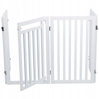 Zábrana na schody - Trixie Dog Gate, 60-160 cm, White, 39363