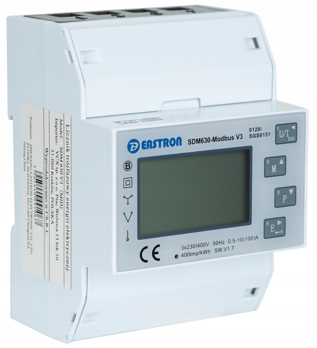VCX 230 V IP20 100 A čítač