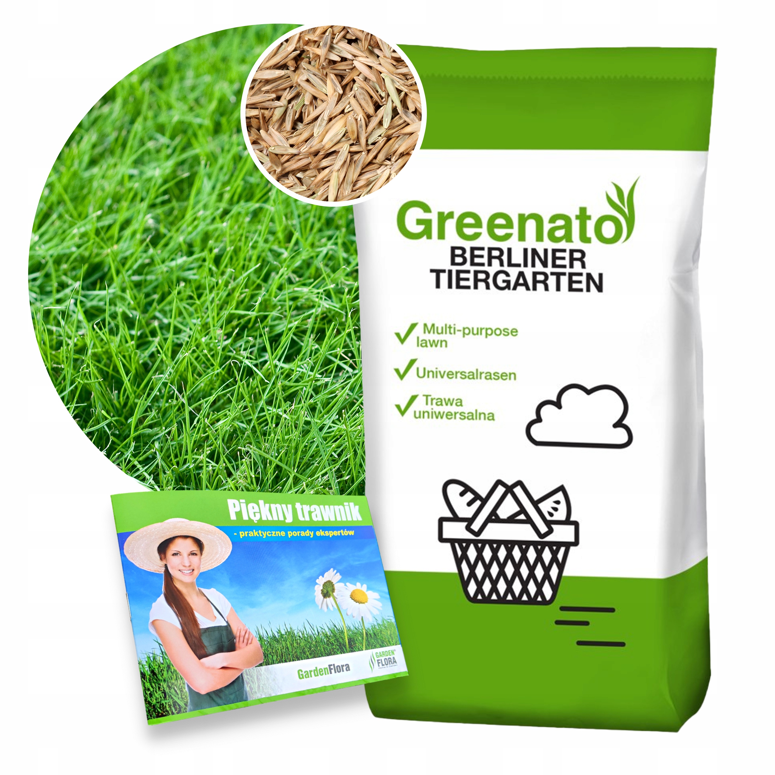 Dekoratívna tráva, zmes tráv Greenato 250 m² 5 kg