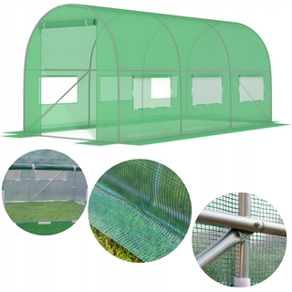 Fóliovník - FÓLOVÝ TUNEL 9m2 ZELENÝ 450x200x200 UV-4 FÓLIA