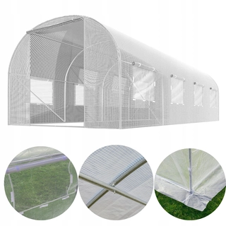 Fóliovník -  ZÁHRADNÝ TUNEL 10m2 GREENHOUSE 2,5x4m FOLIAK Biela