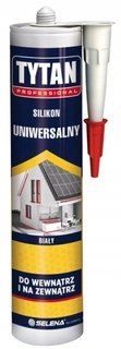 Tesnenie dverí - Titánový univerzálny silikón titán 280 ml biely