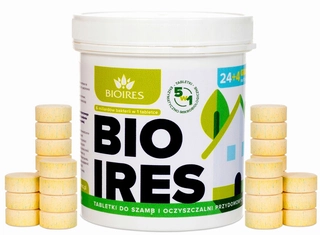 Septik, čistič odpadových vôd - BIOIRES na ROK + tablety do septiku Fats 5v1